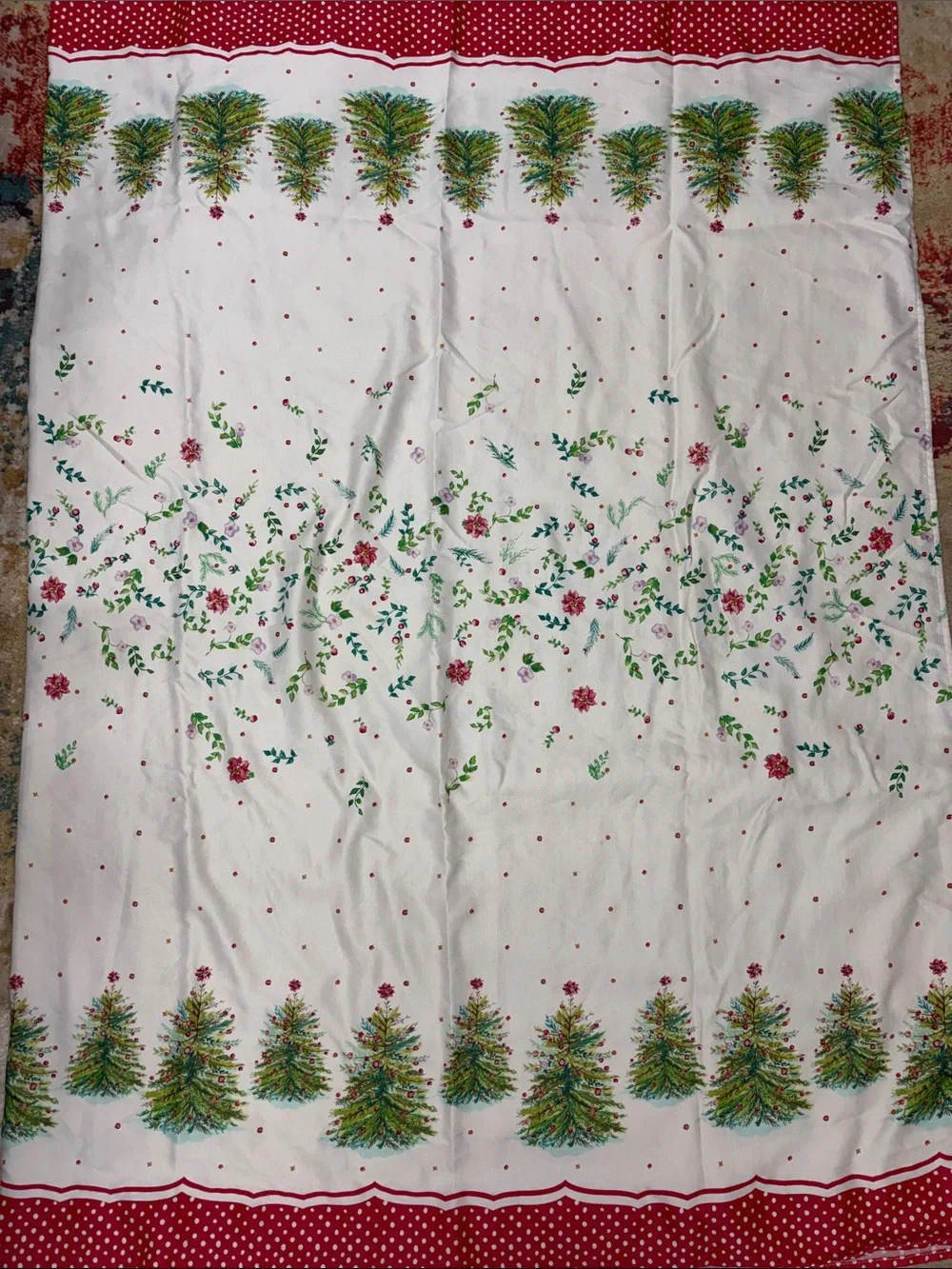 The Pioneer Woman Holiday Tree (Retired Pattern)Oblong Tablecloth Approx 58”x82”